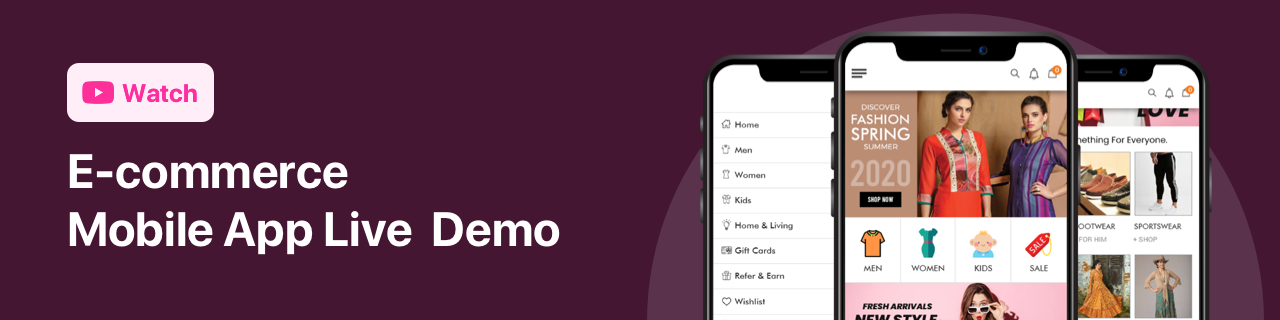 E-commerce Mobile App Live Demo