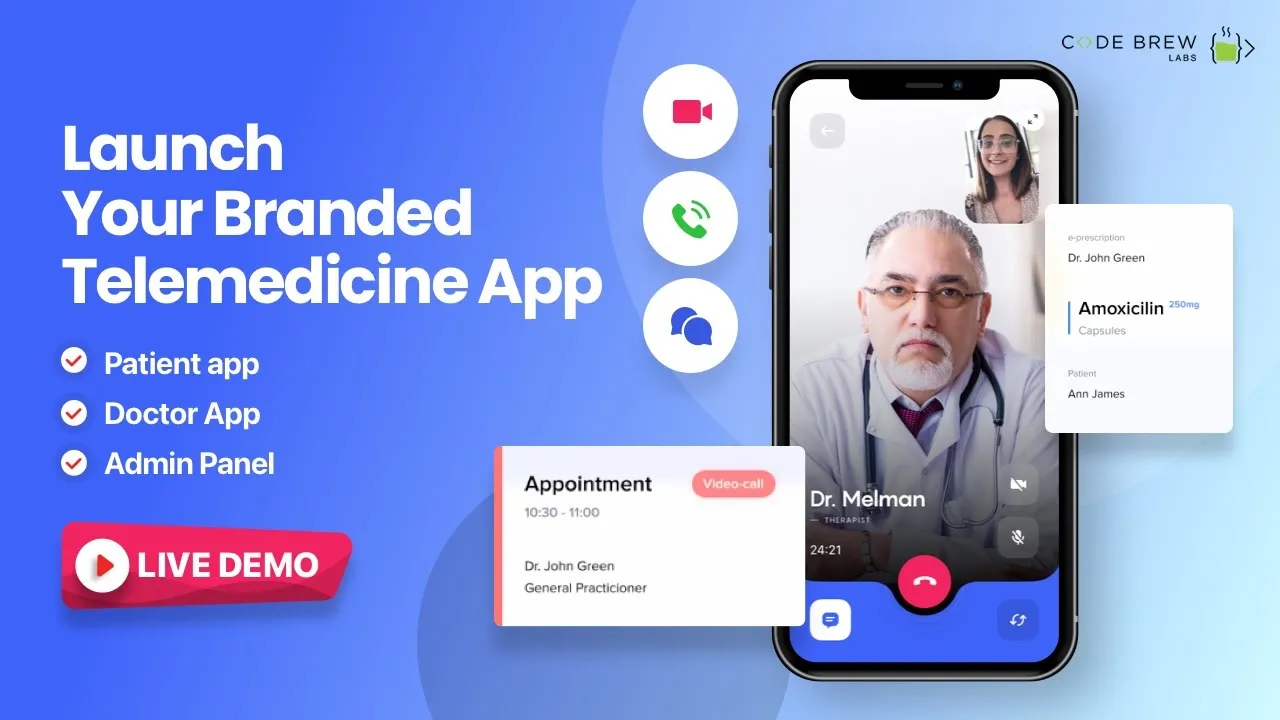 Create Your Own Telemedicine App | Healthcare App Development |